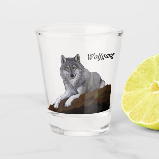 Wolf Shot Glas (Voorkant)