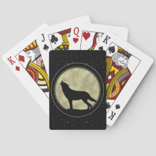Wolf Silhouette, Bicycle Poker speelkaarten