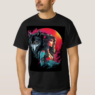 Wolf Sister T-shirt – Mystic Woman & Spirit Animal