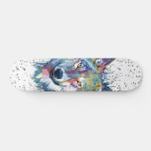 Wolf Skateboard Deck | Colorful Wolf Head (Horizontaal)