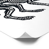Wolf Skeleton Halloween Poster (Hoek)