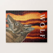 Wolf Sketch Jigzaag Puzzle Legpuzzel (Horizontaal)