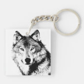 Wolf Sleutelhanger (Achterkant)