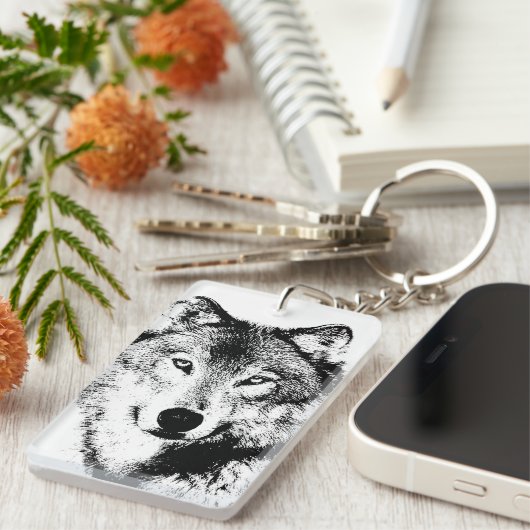 Wolf Sleutelhanger (Voorkant Rechts)