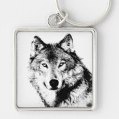 Wolf Sleutelhanger (Voorkant)