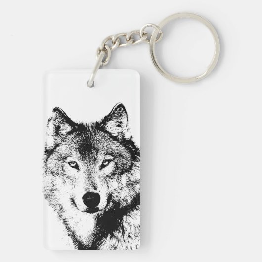 Wolf Sleutelhanger (achterkant)