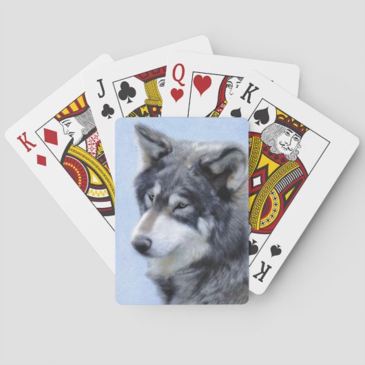 Wolf-speelkaartdeck Speelkaarten (Achterkant)