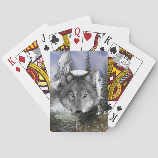 Wolf Speelkaarten Deck (Achterkant)