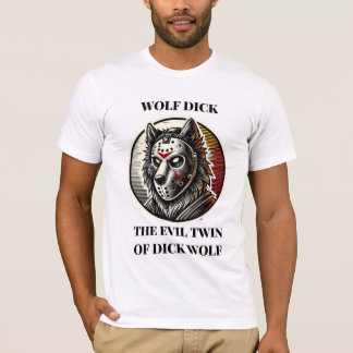 Wolf speelt hockey voor mannen t-shirt