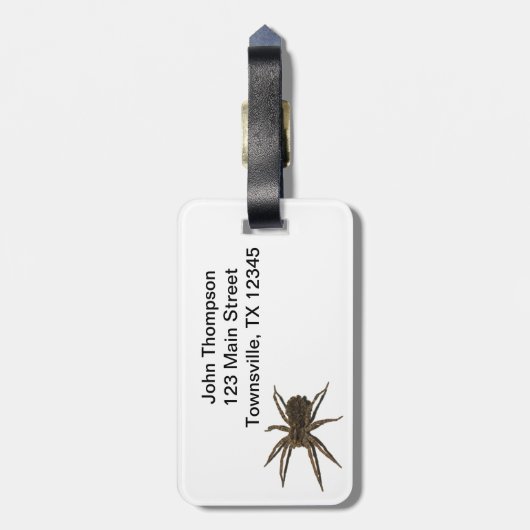 Wolf Spider Bagagelabel (Achterkant verticaal)
