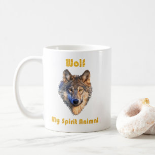 Wolf Spirit Animal Mok/Wolf Mokken/Wolf Gift/ Koffiemok
