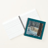 Wolf Spirit Animal White Neige Journal Turquoise (Intérieur)