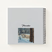 Wolf Spirit Animal White Neige Journal Turquoise (Dos)