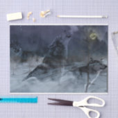 Wolf Spirit Moon Night Tissuepapier (Craft)