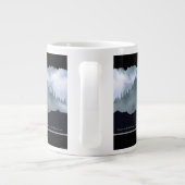 Wolf Spirit & Mountain Jumbo Soupe & Café Mug (Dos)