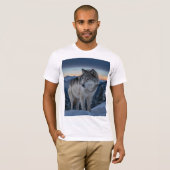 Wolf Spirit - Wild Nature Graphic T-Shirt (Devant entier)