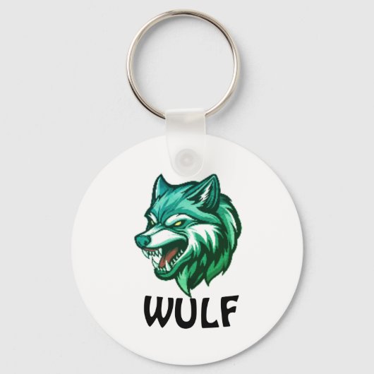 Wolf Spirit | Wild & onverschrokken dier-thema Key Sleutelhanger (Voorkant)