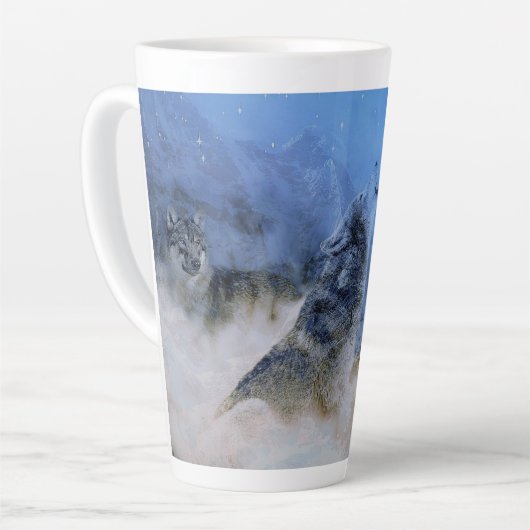 Wolf Spirits Latte Mok (Linkerhoek)