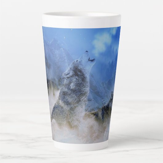 Wolf Spirits Latte Mok (Voorkant)