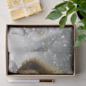 Wolf Squirrel Winter Snow Forest Moon Landscape Tissuepapier (Geschenk)