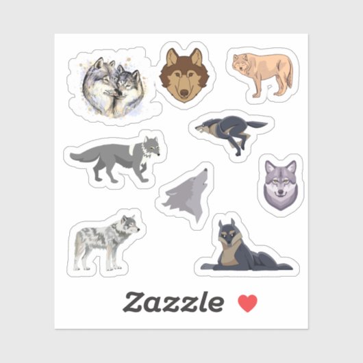 Wolf Stickers (Vel)