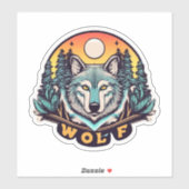 Wolf Stickers een huilend succes (Vel)