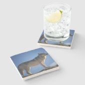 Wolf Stone Onderzetter (Zijkant)