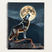 Wolf symboliek kalender planner (Voorkant)
