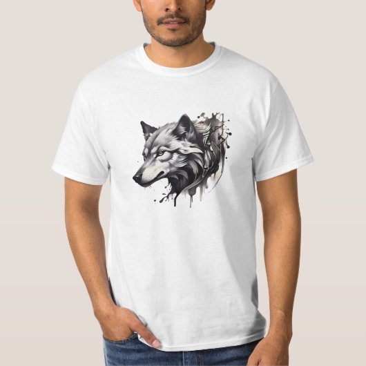 Wolf T-Shirt Collection Tatouages (Devant)