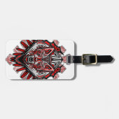 Wolf Tattoo Style Haida Art Bagagelabel (Voorkant horizontaal)