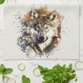 Wolf Theedoek (Gevouwen)