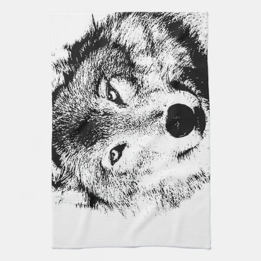 Wolf Theedoek (Verticaal)