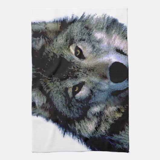 Wolf Theedoek (Verticaal)