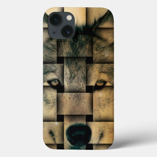 Wolf tissé iPhone 6 Coques (Verso)