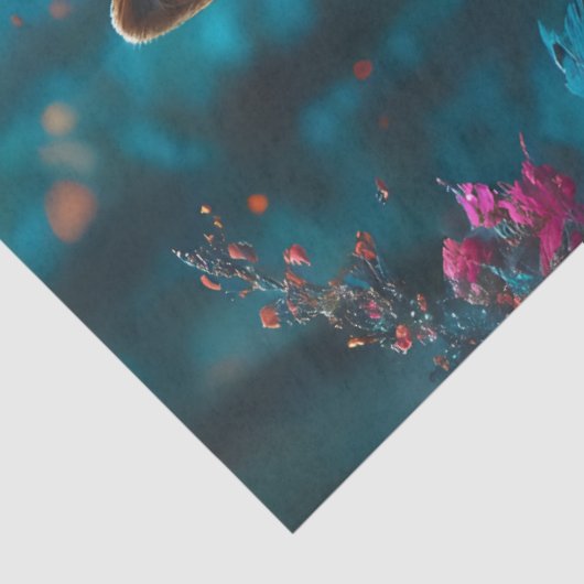 Wolf tissuepapier (Detail)