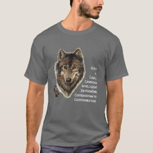 Wolf Totem, Inspirerend symbool voor diergids T-shirt