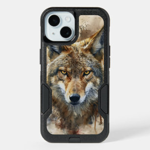 Wolf Totem Spirit Animal dans les tons de terre