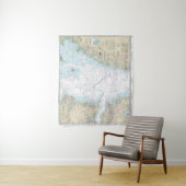 Wolf Trap naar Smith Point Nautical Chart Wandkleed (In situ)