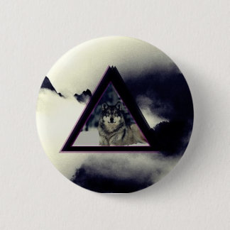 wolf triangle ronde button 5,7 cm