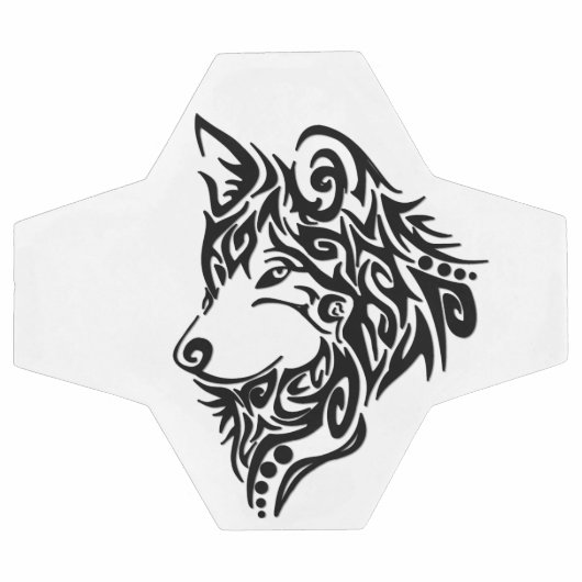 Wolf tribal noir (Plat)