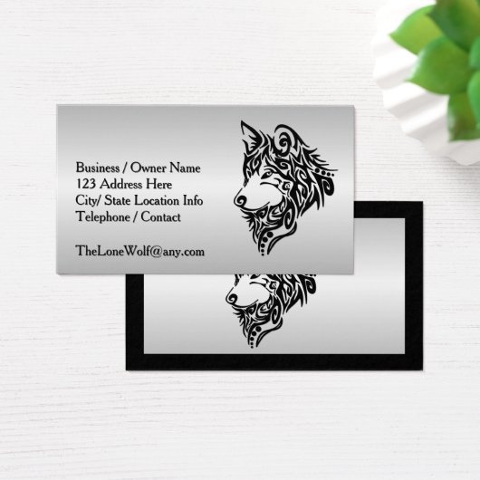 Wolf tribal noir (Bureau)