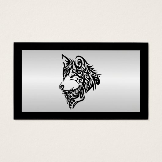 Wolf tribal noir (Dos)