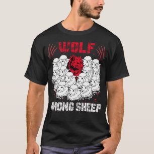 Wolf tussen schapen... ik ben geen van de Sheep Pa T-shirt