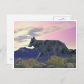 Wolf uit het hoge land briefkaart (Voorkant / Achterkant)