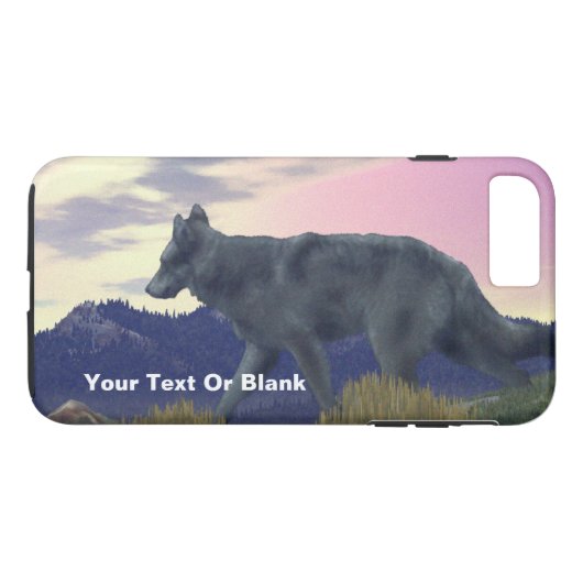 Wolf uit het hoge land Case-Mate iPhone case (Achterkant (Horizontaal))