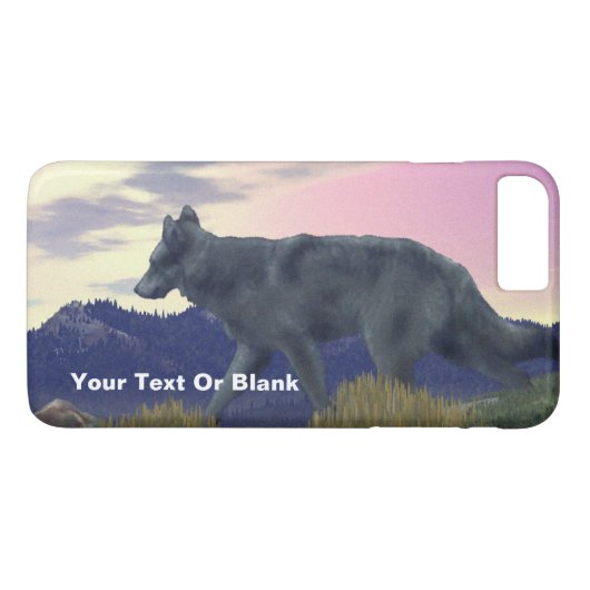 Wolf uit het hoge land Case-Mate iPhone case (Achterkant (Horizontaal))