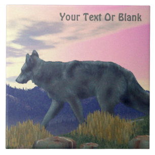 Wolf uit het hoge land tegeltje