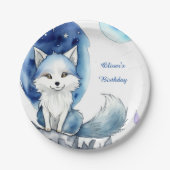 Wolf Verjaardag Papieren Bordje (Voorkant)