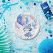 Wolf Verjaardag Papieren Bordje (Feest)