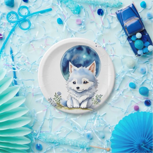 Wolf Verjaardag Papieren Bordje (Feest)